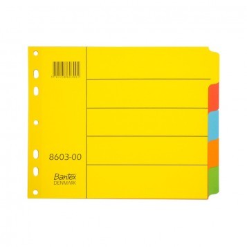 Divider BANTEX #8603 uk.A5 (5 warna) - Set