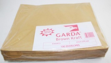 Amplop Coklat Kwarto GARDA - Pack