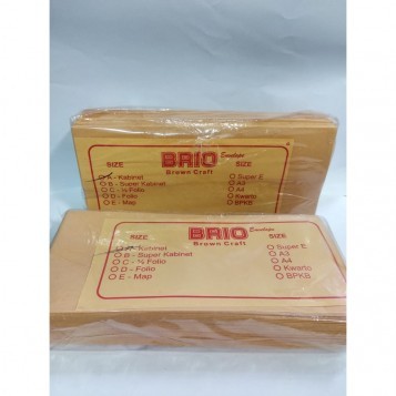 Amplop Coklat Kabinet BRIO - Pak