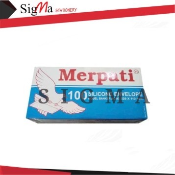 Amplop Putih MERPATI no.110 (Biru)