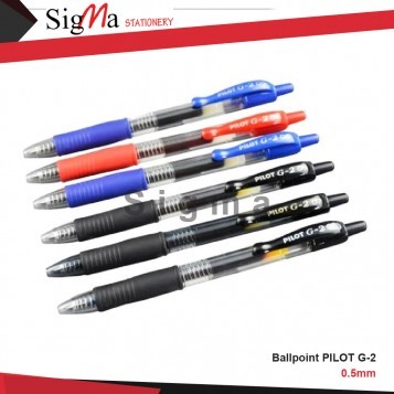 Ballpoint PILOT G-2 0,5 Hitam - PCS