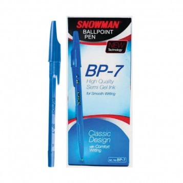 Ballpoint SNOWMAN BP-7 Biru - lusin