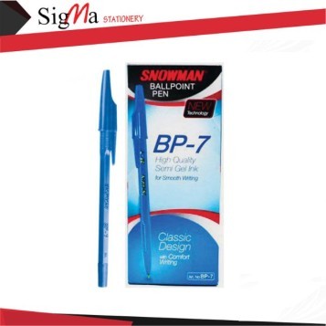 Ballpoint SNOWMAN BP-7 Biru - lusin