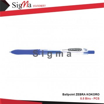 Ballpoint ZEBRA KOKORO 0.5 Blue - PCS