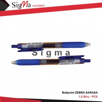 Ballpoint ZEBRA SARASA 1,0 Biru - PCS