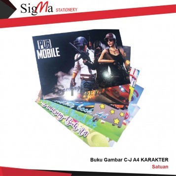 Buku Gambar C-J A4 KARAKTER - PCS