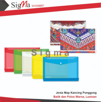 Map Kancing Punggung JENIA Hijau - PCS