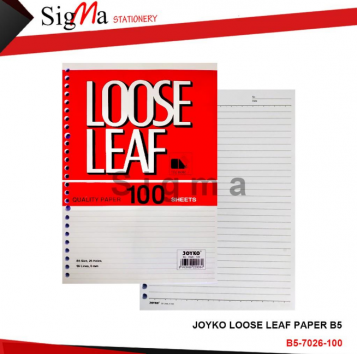 Loose Leaf B5 JOYKO isi 100 - Pak