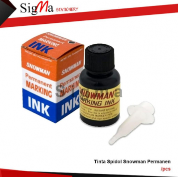 Tinta Spidol SNOWMAN Permanent hitam - PCS