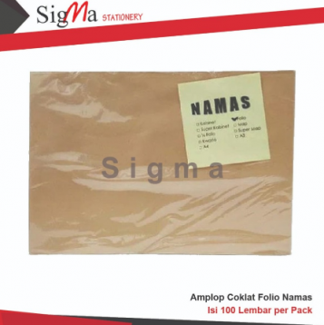 Amplop Coklat 1/2 Folio NAMAS - Pak