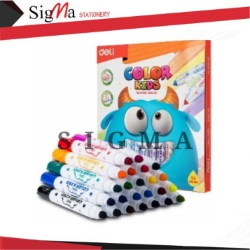 Deli Spidol Warna Felt Pen EC10420 - PCS