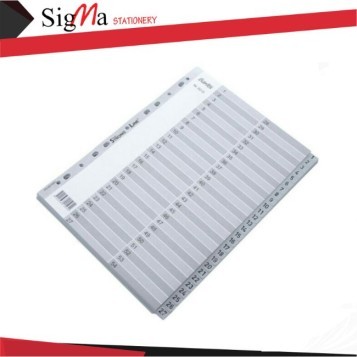 Divider BANTEX #6215 uk. A4 (1-54) - Set