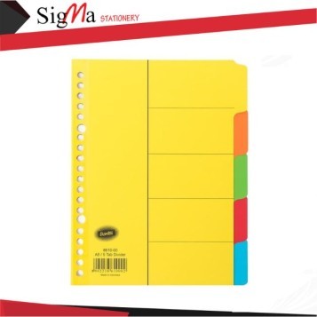 Divider BANTEX #8610 uk.A5 Portrait 5 warna - Set