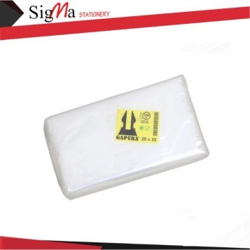 Kantong Plastik Bening GAPURA uk.20x35 - Pack