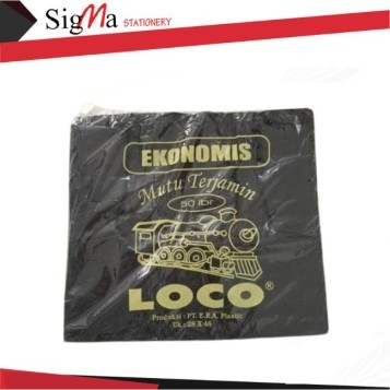 Kantong Plastik Hitam Jinjing LOCO uk.3kg(28) - Pack