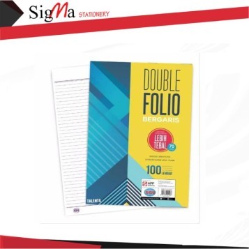 Kertas Double Folio Garis isi 100 lbr SIDU - Pack