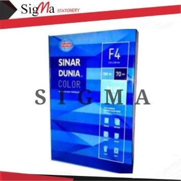 Kertas HVS warna F4 70gr SIDU Biru - Rim