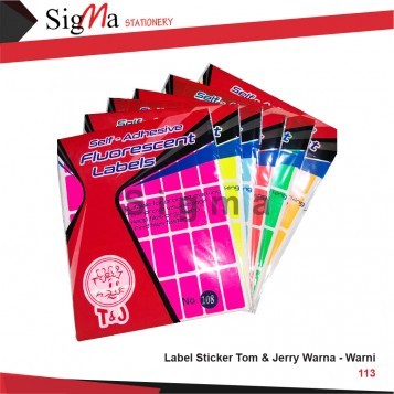 Label TOM&JERRY No.113 Warna - Pad - Pad