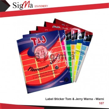 Label TOM&JERRY No.107 Warna - Pad - Pad