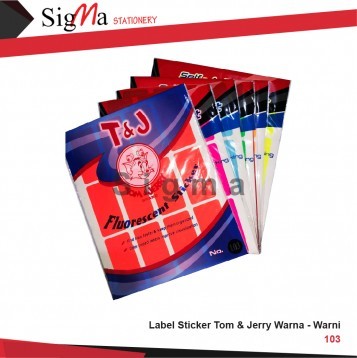 Label TOM&JERRY No.103 Warna - Pad - Pad