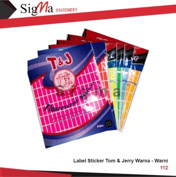 Label TOM&JERRY No.112 Warna - Pad - Pad