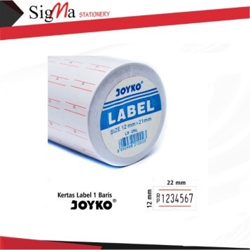 Label harga JOYKO 1 line LB-2RL - Pak