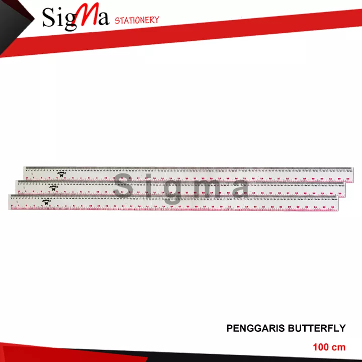 Penggaris Akrilik BUTTERFLY 100cm - PCS