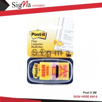 Post It 3M SIGN HERE 680-9 - PCS