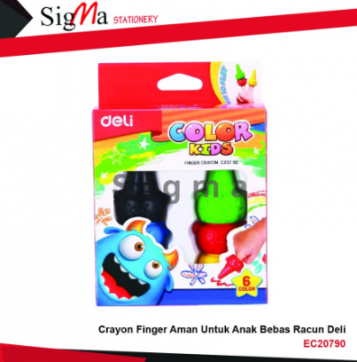 Finger Crayon isi 6 DELI EC20790 - Set