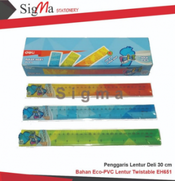 Penggaris Lentur 30 cm DELI EH651 - PCS