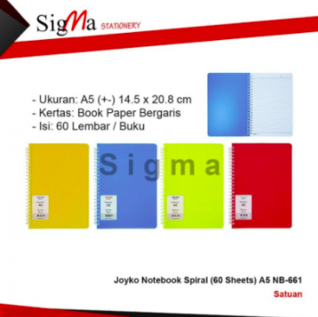 Buku Spiral JOYKO Notebook NB-661 (A5) - PCS