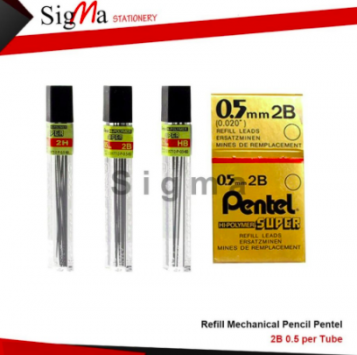 Isi pensil mekanik PENTEL 2B - Tube