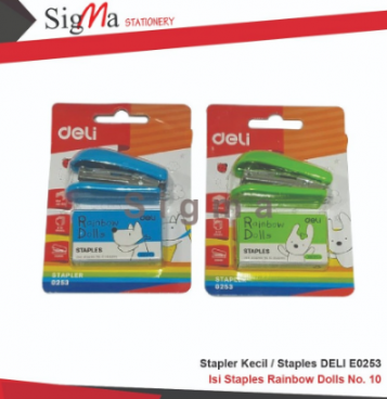 Mini Stapler + isi Staples DELI E0253 - PCS