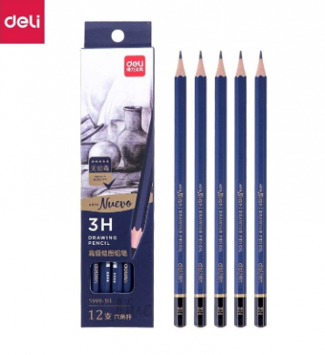 Sketching pencil DELI S999 3H - PCS