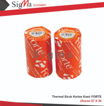 Thermal FORTE 57 x 30 Tanpa Core - Roll