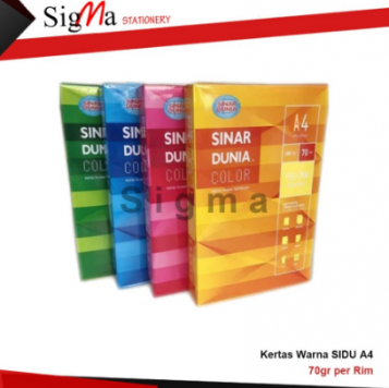 Kertas HVS warna A4 70gr SIDU Hijau - Rim