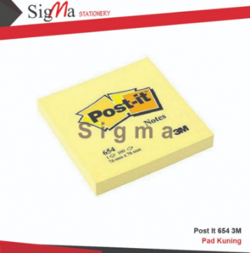 Post It 3M 654 (Warna) - Non Aktif - Pad