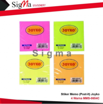 Post It JOYKO MMS-0654C Warna (isi 4) - Pack