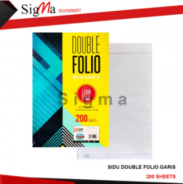 Kertas Double Folio Garis isi 200 lbr SIDU - Pack