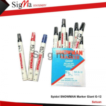 Spidol SNOWMAN Permanent G-12 - PCS