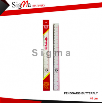 Penggaris Akrilik BUTTERFLY 40cm - PCS