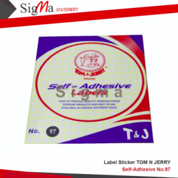 Label TOM&JERRY No.97 Fluroscent - Pack