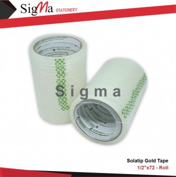 Solatip Gold Tape 1/2"x72 - Roll