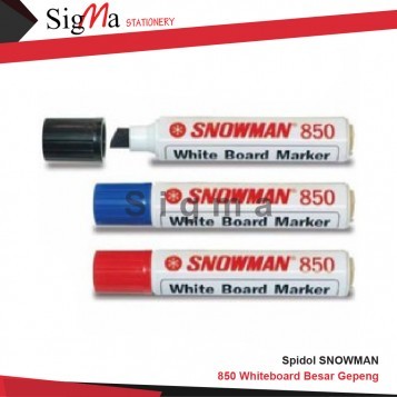 Spidol SNOWMAN 850 Whiteboard Besar Gepeng - PCS