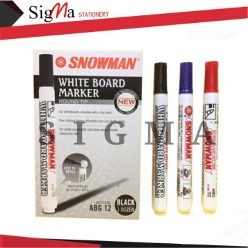 Spidol SNOWMAN Whiteboard ABG-12 - PCS