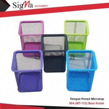 Tempat Pensil MICROTOP 804 (MT-112) Besi Kotak - PCS