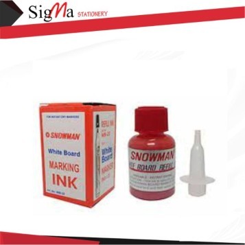 Tinta Spidol SNOWMAN Permanent Merah - PCS