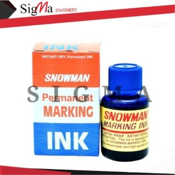 Tinta Spidol SNOWMAN Permanent biru - Btl