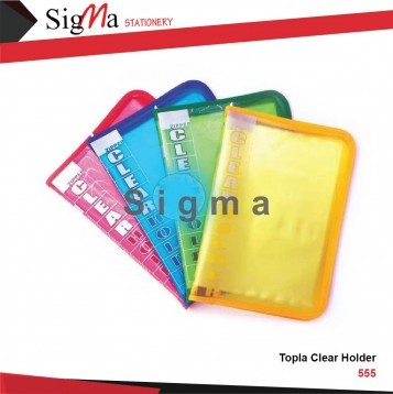 Zipper File Clear Holder 555 TOPLA Green - PCS