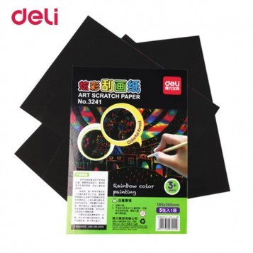 Art Scratch Paper Black 3241 Isi 5 - Set